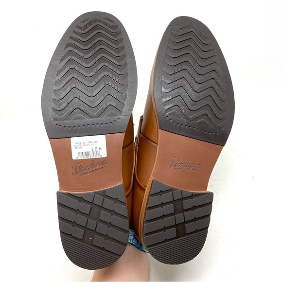Florsheim BLAZE Plain Toe Leather Oxford Cognac EEE width - Picture 6 of 7